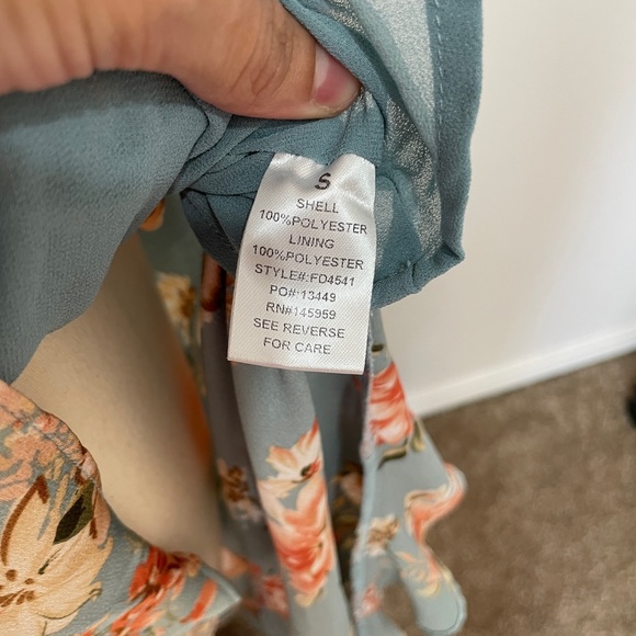 Dress Forum | Floral Ruffled Hi Low Dress - Picture 5 of 8